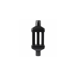 Recuperator de caldura pentru sobe (burlan radiator) 120 mm, negru