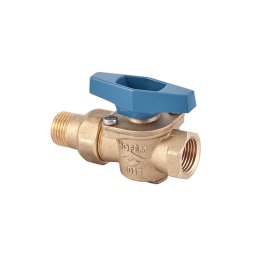 Robinet de trecere pentru apa cu bila si fluture, racord olandez, DN 1/2", TEKA, Mofem AHAG, filet interior-exterior