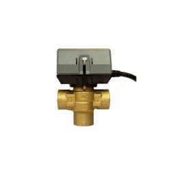 Vana de deviatie cu 3 cai, cu motor on/off 1" FI Resideo Braukmann