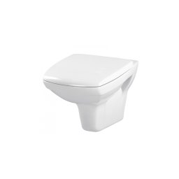 Set vas Wc suspendat Carina Clean On 548 cu capac wc cadere lenta CERSANIT