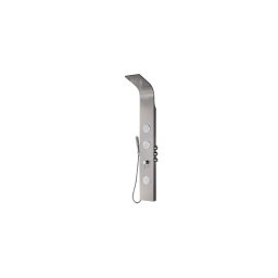Coloană de duș cu panou inox, GLADYS, 20320332, 3 jeturi rotunde pentru masaj, 4 funcții, înălțime 1650 mm, finisaj cromat