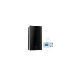 Centrală pe gaz în condensare 24 kW, Ariston Alteas One+ Net 3301771, ACM, Wi-Fi, negru kit evacuare