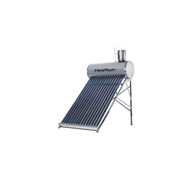 Panou solar 150 litri nepresurizat cu 15 tuburi vidate rezervor si suport otel inoxidabil pentru preparare apa calda menajera HeizTech