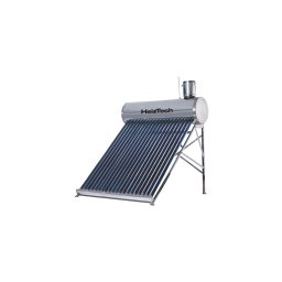 Panou solar 200 litri nepresurizat cu 20 tuburi vidate rezervor si suport otel inoxidabil pentru preparare apa calda menajera HeizTech