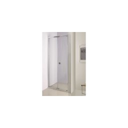 Usa de dus pliabila din sticla securizata si aluminiu, 90 x 185 cm, GLADYS
