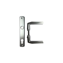 Maner usa interior aluminiu argintiu cu sild Y 90mm