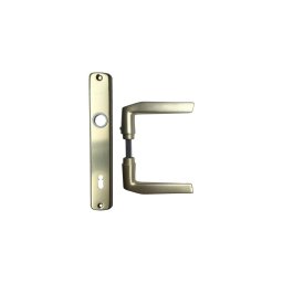 Maner usa interior aluminiu sampanie cu sild P 90mm