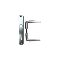 Maner usa interior aluminiu argintiu cu sild P 90mm