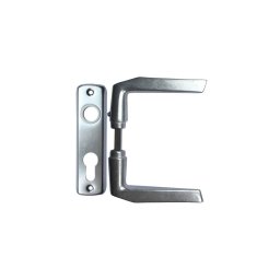 Maner usa interior aluminiu argintiu cu sild Y 55mm