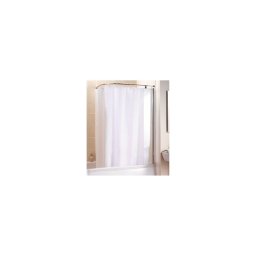 Bara perdea dus tip L alba 70x165cm