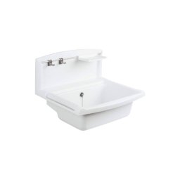 Chiuveta montabila pe perete din material compozit, alb 60.005.01..0099 SANIT
