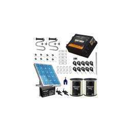 Pachet gard electric HeavyShock PRO, 2.5 J 12 V, + Solar, banda 400 m ~ 65 kg, NEXON