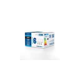 Set de 6 becuri LED, E27 10W 6500K, A60 LEDNEX