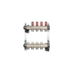 Distribuitor din inox pentru instalatii de incalzire prin pardoseala DN 25 – 12 x 3/4”, HERZ 1863212