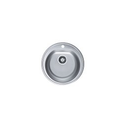 Chiuveta bucatarie inox, Form 30 leinen, 1 cuva rotunda, ALVEUS
