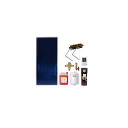 Pachet solar complet KIT S1, panou plan 2 m² BlauTech Plus, grup pompare WILO, controler TECH EU-21ND3, vas expansiune 25 l