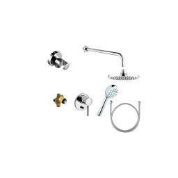 Pachet 7 in 1, baterii baie incastrate, para dus, cap de dus fix, 386300576, BOZZ, KLUDI