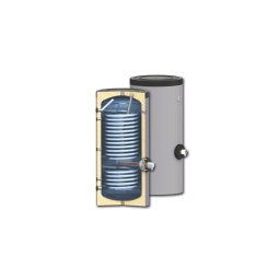 Boiler 300 litri, cu 2 serpentine marite, pentru pompe de caldura, 09030107203004, SUNSYSTEM