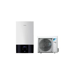 Pompa de caldura 8 kW, pentru incalzire, unitate interioara, Daikin, Altherma 3 R W EHBH08E6V cu incalzitor electric rezerva de 6 kW + unitatea exterioara ERGA08EVH, monofazic