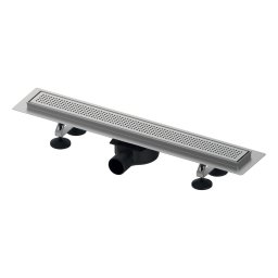 Rigolă de duș, drept, 900 mm, cu grilă din oțel inoxidabil, stil quadratum, TECElinus, 15104070, TECE