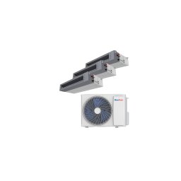 Aparat aer conditionat multisplit 21000 BTU, pentru 3 incaperi, 3 x 9000 BTU unitate interna tip duct, BlauTech