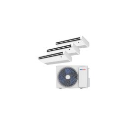 Aparat aer conditionat multisplit 36000 BTU, pentru 3 incaperi cu 3 x 12000 BTU unitate interna cu montaj pe pardoseala sau tavan BlauTech