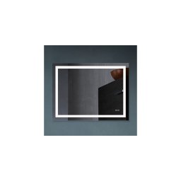 Oglinda forma patrata, 80 x 60 cm, mod redare muzica prin Bluetooth, iluminare de fundal LED CCT, dezaburire, GLADYS