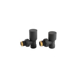 Set robinete radiator decorativi tur/retur coltari, antracit, ZGB31AT, FERRO