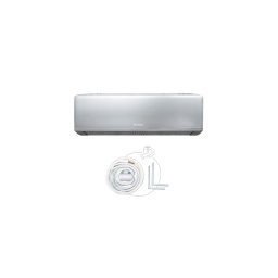 Aparat aer conditionat inverter split, 9000 BTU, A+++, gri, WiFi, cu micropori, racire-incalzire, dezumidificare, lumina UVC, silentios, design elegant, BlauTech Premium Plus