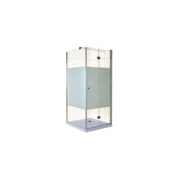 Set perete duș fix, cu dimensiunile 80 x 80 x 185 cm, din sticlă securizată de 5 mm, GLADYS