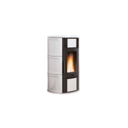 Termosemineu pe peleti, tip centrala, 5,4–19 kW, putere transmisa apei 4,0–14,7 kW pentru 545 m3, Iside Idro 5.0, La Nordica-Extraflame, culoare alb