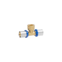 Teu presare 16 x 1/2", filet interior, APE RACCORDERIE, alama, pentru tevi multistrat