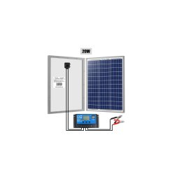 Panou solar gard electric NEXON 20 W cu regulator