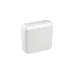 Rezervor WC aparent LIV Laguna 196600, actionare start/stop, montaj pe perete, izolat anticondens, 6/9 L, 42x39x13,5 cm, alb