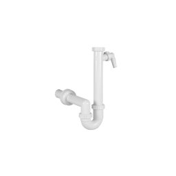 Sifon lavoar tip S cu racord mașină de spălat 1x, scurgere laterală Ø40 mm, fără ventil, cu clapetă antimiros, STYRON STY-638-4