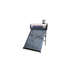 Panou solar nepresurizat 150 litri cu 15 tuburi vidate, GOBE Plus, pentru preparare apă caldă menajeră, termosifon, rezervor inox, vas flotor 5 litri