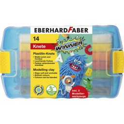 Plastilina 14 batoane cutie plastic Eberhard Faber