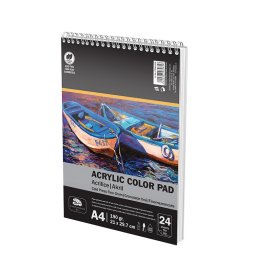 Bloc desen culori acrilice 24 file Pigna