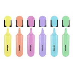 Set 6 textmarker pastel Kores