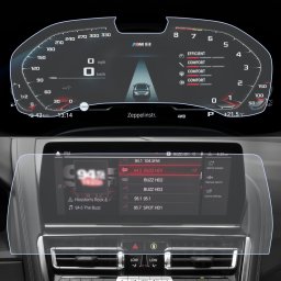 BMW M8 Competition 2023+ Set (2 buc.) Folii de Protectie Ceasuri si Navigatie - HD-Premium FoliaTa
