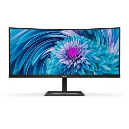 MONITOR PHILIPS 34 inch, home, office, VA, UWQHD (3440 x 1440), Ultra Wide, 300 cd/mp, 1 ms, HDMI, DisplayPort, 346E2CUAE/00 (timbru verde 7 lei)