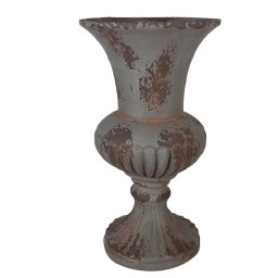 Ghiveci flori ceramica gri Ø 30x52 cm