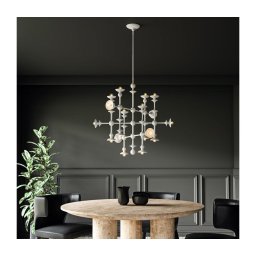 Quintiesse QN-CADENCE18-WHT - Candelabru cu tijă CADENCE 18xE14/40W/230V alb