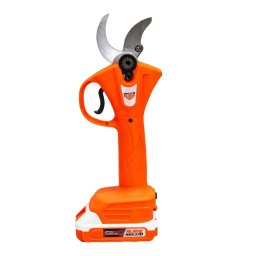 Foarfeca de Gradina Ruris RMX 370 cu 1 Acumulator Li-Ion 20V / 4Ah Diametru Taiere 37MM Putere 840W Incarcator Cutie Transport Portocaliu