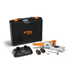 Set motofierastrau multifunctional GTA 40 cu 2 acumulatori AS 2, incarcator AL 5-2 + cutie pentru scule