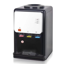 Dozator de apa cu compresor Elite WDC-2523BL, R600a, 50-550W, 10-85°C, 3 robinete, Negru/Alb