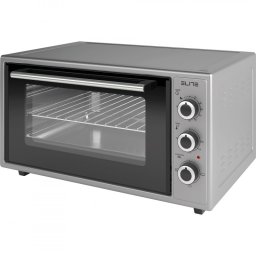 Elite EMO-48300G mini cuptor, 2000W, 48 l, 3 funcții, Sticlă dublă, Încălzire ascunsă, Termostat, Timer, Gri