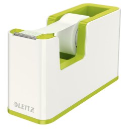Accesorii birotica Dispenser cu banda adeziva inclusa LEITZ Wow, culori duale - verde metalizat/alb
