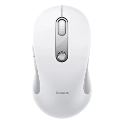 Mouse MOUSE Baseus F02 PC sau NB wireless, 2.4Ghz, optic, 800/ 1200/1600 dpi, click silentios, butoane/scroll 4/1, alb, "B0203302