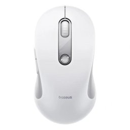Mouse MOUSE Baseus F02 PC sau NB wireless, bluetooth, optic, 800/ 1200/1600 dpi, click silentios, butoane/scroll 4/1, alb, "B0203202